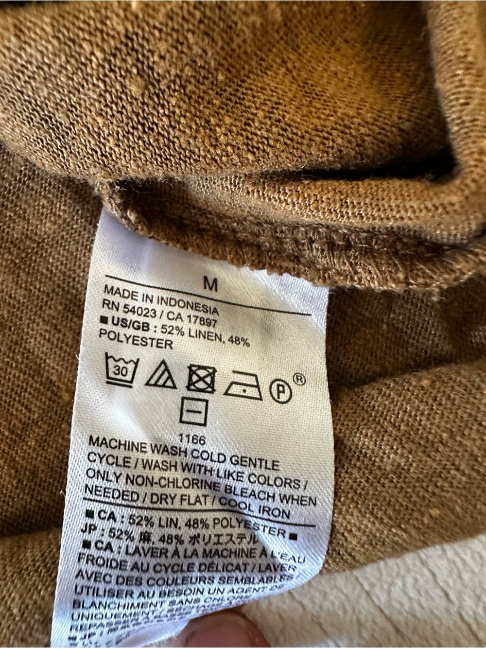 Banana Republic Men's Crewneck Sweater in Caramel Brown - M